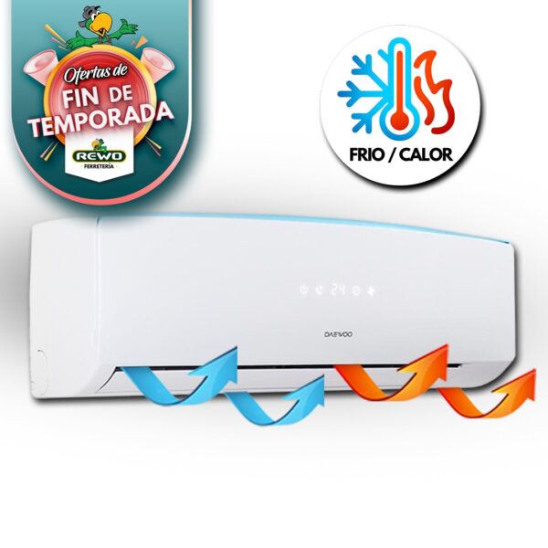 Minisplit Prime 1 Tonelada Frio/Calor 110v