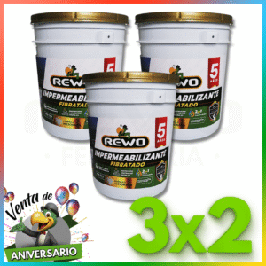 IMPERMEABILIZANTE FIBRATADO REWO 3X2