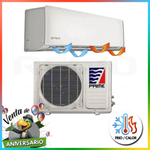 Minisplit Prime 1 Tonelada Frio/Calor 110v