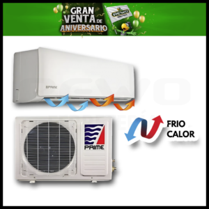 MINISPLIT  PRIME  DAEWOO 1 TON   110 V  FRIO CALOR INVERTER EMPRN121-B /EMPRN121-R3 /EBDIH101F