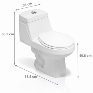 AXCENT WC ONE PIECE BLANCO 3 Y 6 LT DUAL FLUSH LIVORNO