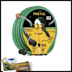 TRU MANGUERA 2 CAPAS 15MT CON PISTOLA MAN15P-PIM4P 25019