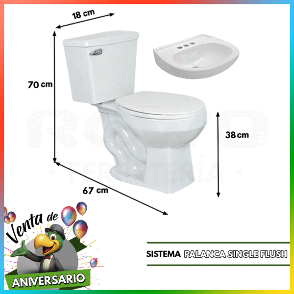 PAQUETE SANITARIO FLORENCIA Y LAVABO GENOVA