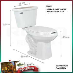 SANITARIO DANUBIO BLANCO