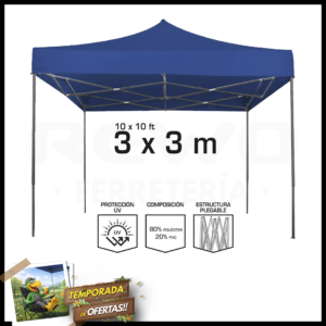 OAKLAND TOLDO PLEGABLE REFORZADO 3X3 MODELO TA-0303