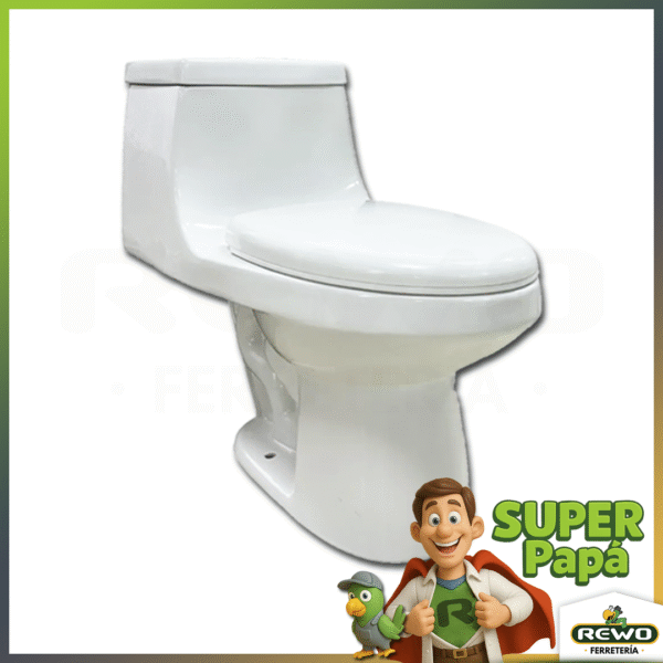 SANITARIO ONE PIECE BCO 3 Y 6 LT LIVORNO