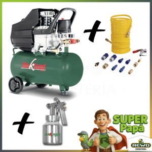 COMBO COMPRESOR DE AIRE 25 LTS
