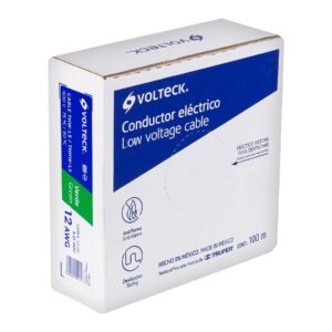 ROLLO DE 100 M DE CABLE THHW-LS 12 AWG VERDE VOLTECK