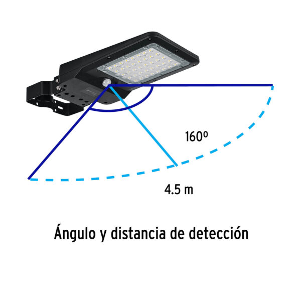 LUMINARIO SUBURBANO SOLAR LED 8W 6500K CON SENSOR DE LUZ - Image 2