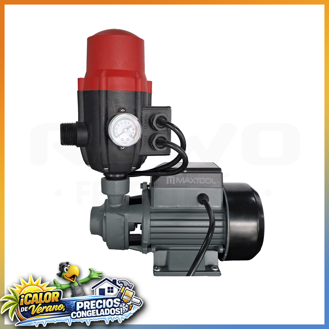 AKSI BOMBA PERIFÉRICA 1/2 HP 391301 + CONTROL AUTOMÁTICO 191371