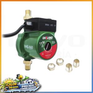 OAKLAND BOMBA PRESURIZADORA 1/6HP 120W 127V SILENCIOSA OAKPA-3560