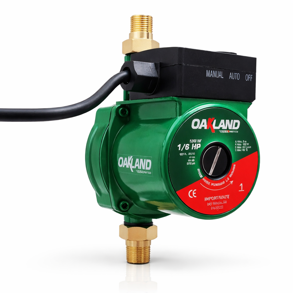 OAKLAND BOMBA PRESURIZADORA 1/6HP 120W 127V SILENCIOSA OAKPA-3560