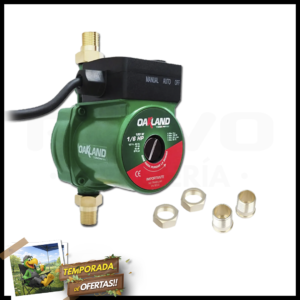 OAKLAND BOMBA PRESURIZADORA 1/6HP 120W 127V SILENCIOSA OAKPA-3560