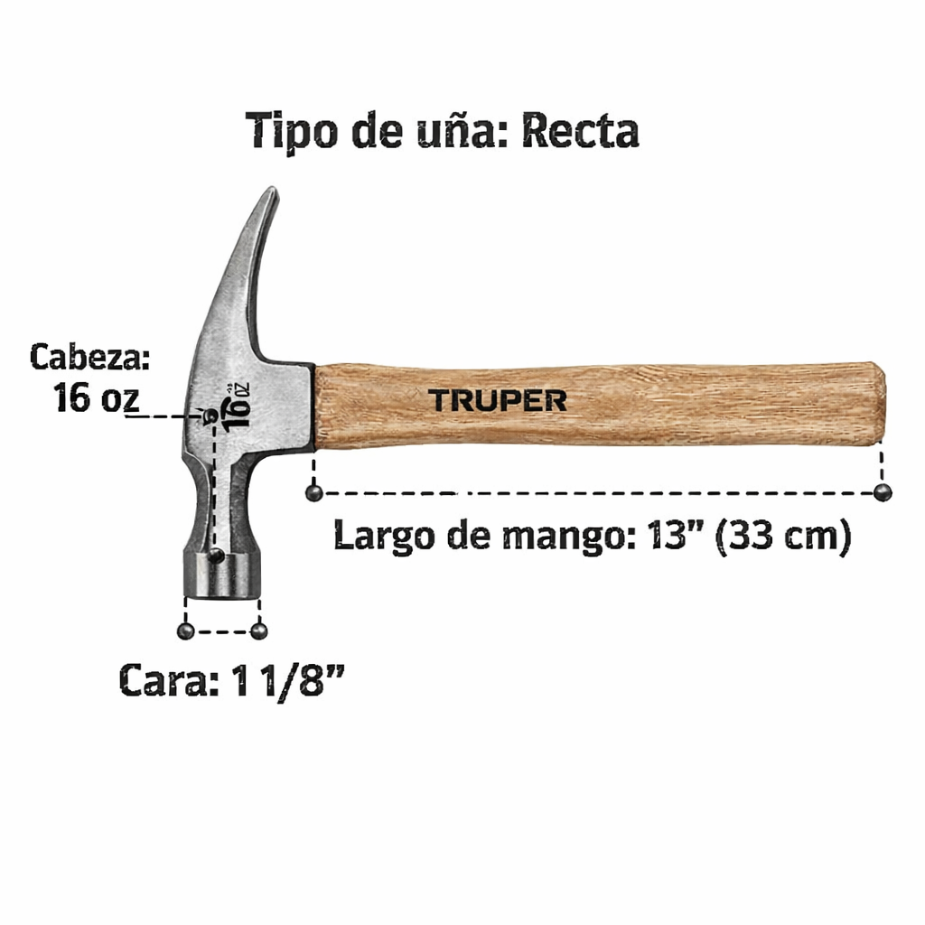 TRU MARTILLO DE UÑA MAR-16 16754 - Image 2