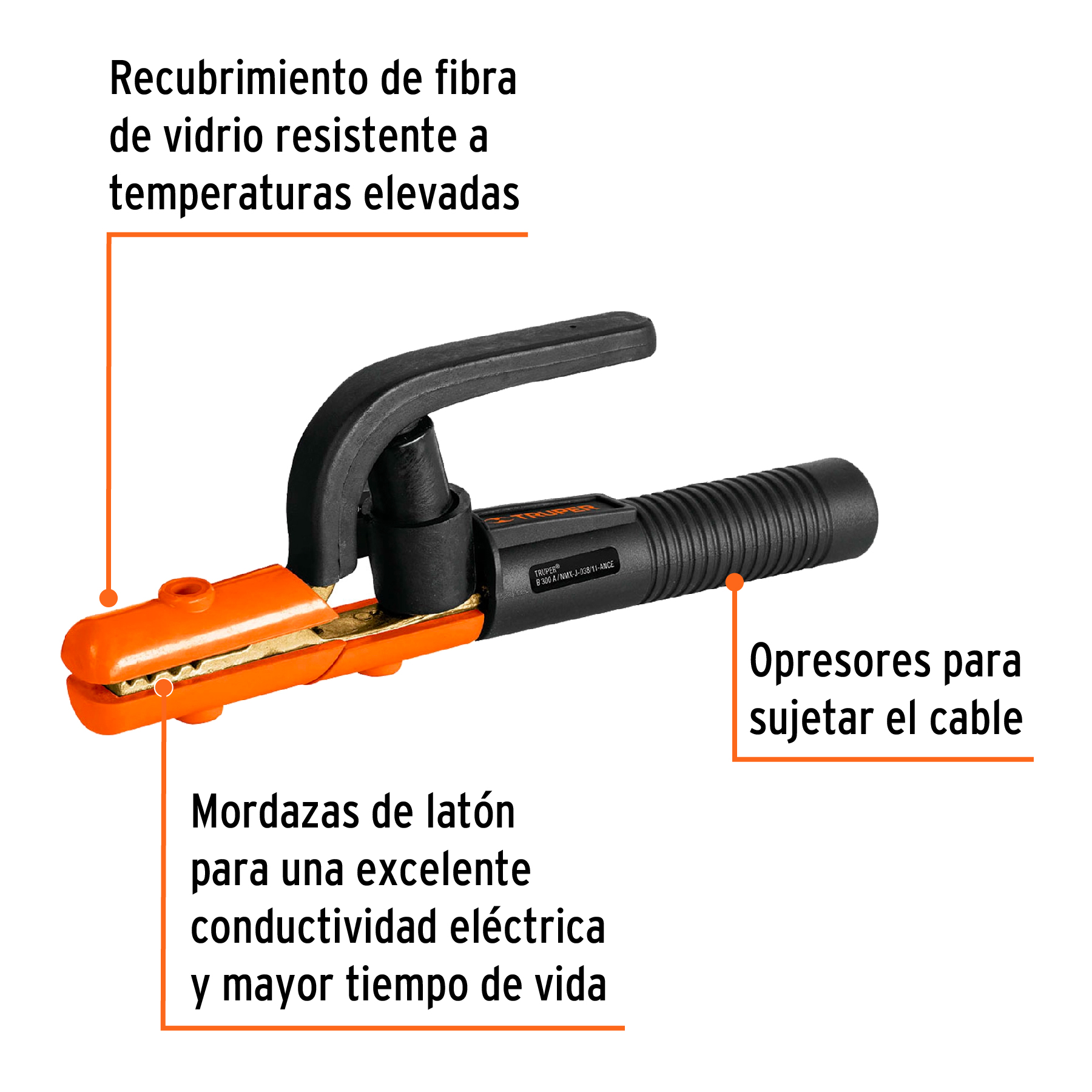 TRU PINZA PORTAELECTRODO PPE-300 14232 - Image 3