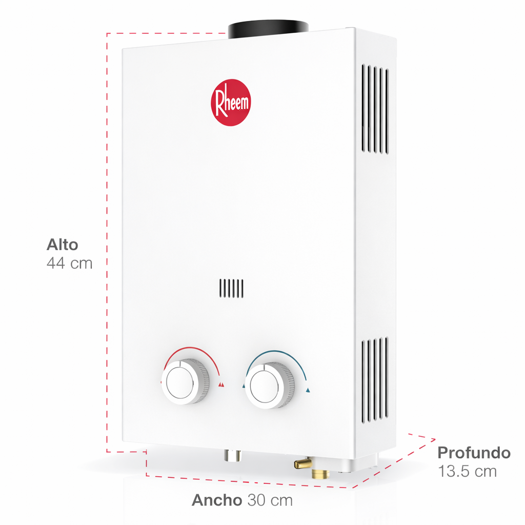 RHEEM CALENTADOR DE AGUA TANKLESS 6 L/MIN LP GAS RHE-CHN06P - Image 2