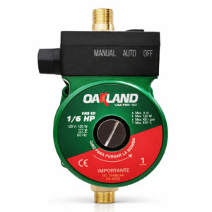 OAKLAND BOMBA PRESURIZADORA 1/6HP 120W 127V SILENCIOSA OAKPA-3560