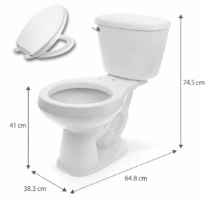 CATO SANITARIO AGUAZUL BLANCO TAZA-TANQUE-ASIENTO CLICK 90 RD/CR