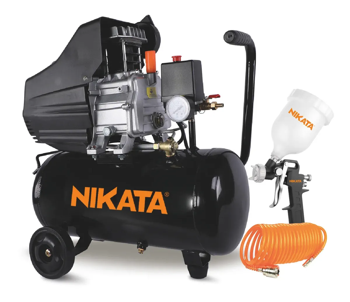 NIKATA COMPRESOR DE AIRE CAPACIDAD 25 L, 2 1/2 HP, 2800 RPM, COM-2518PG