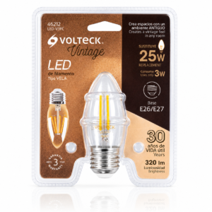 VOLTECK LAMPARA LED C/FILAMENTO 25 W LED-V3FC 46212