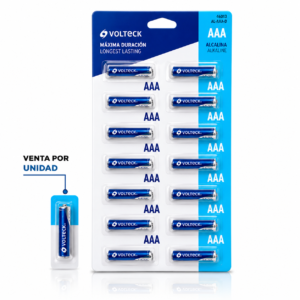 VOLTECK TARJETA DESPACHADORA C/16 PILAS ALCALINAS AAA 46013