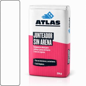 ATLAS BOQUILLA SIN ARENA BLANCA SACO 5KG