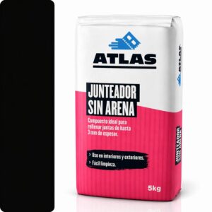 ATLAS BOQUILLA SIN ARENA NEGRO SACO 5KG
