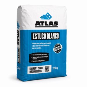 ATLAS ADHESIVO ESTUCO BLANCO 25 KG