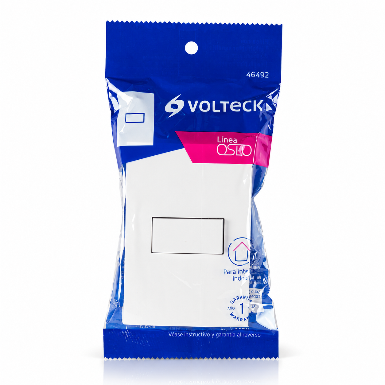 VOLTECK PLACA INTERRUPTOR SENCILLO PA-APSE-0B 46492