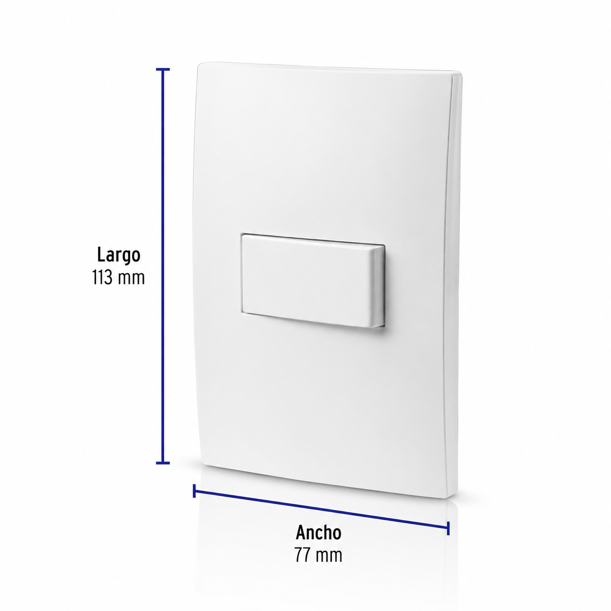 VOLTECK PLACA INTERRUPTOR SENCILLO PA-APSE-0B 46492 - Image 2