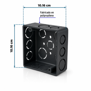 VOLTECH CAJA 4X4 CUAD PLAST CCH-4X4P 45004