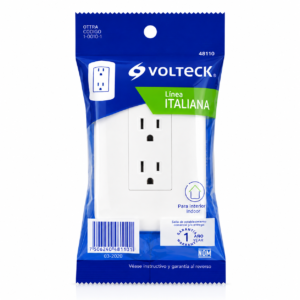 VOLTECH TOMA DOBLE POLAR. Y ATERR. CODO-I 48110