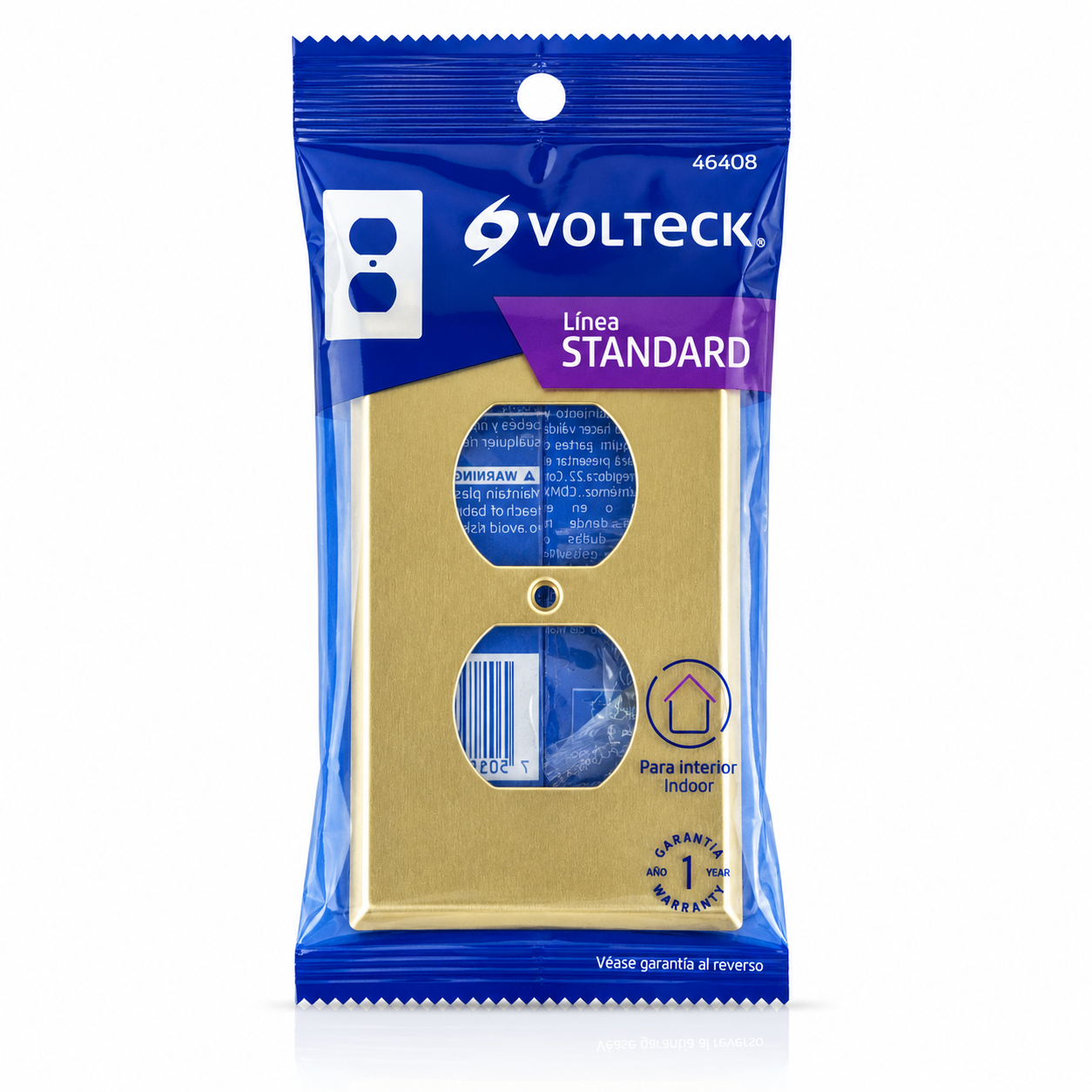 VOLTECH TAPA DOBLE ALUM PADO-S 46408