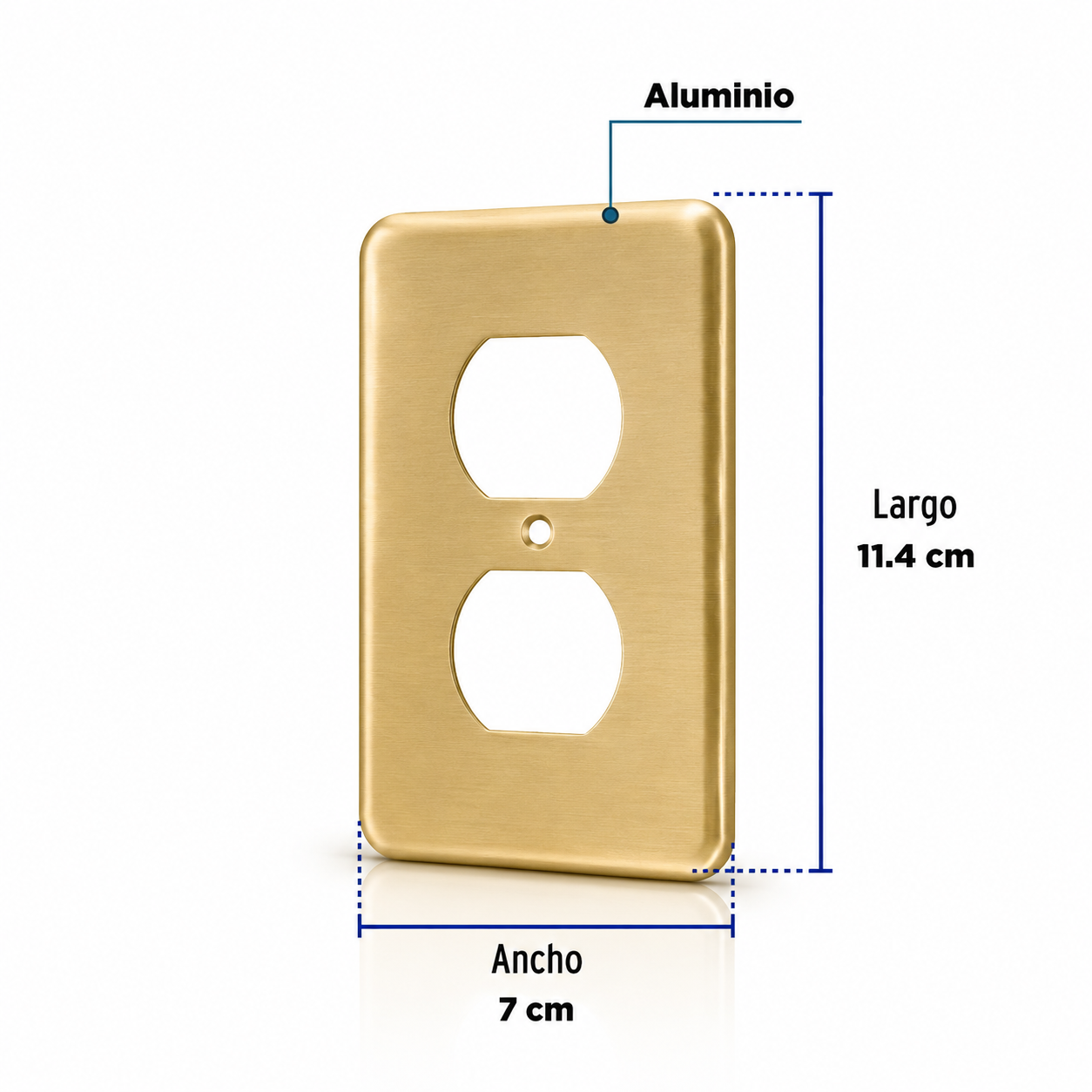 VOLTECH TAPA DOBLE ALUM PADO-S 46408 - Image 2