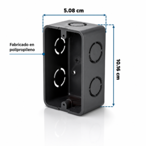 VOLTECH CAJA CHALUPA 2X4 PLAST CCH-2X4P 45005