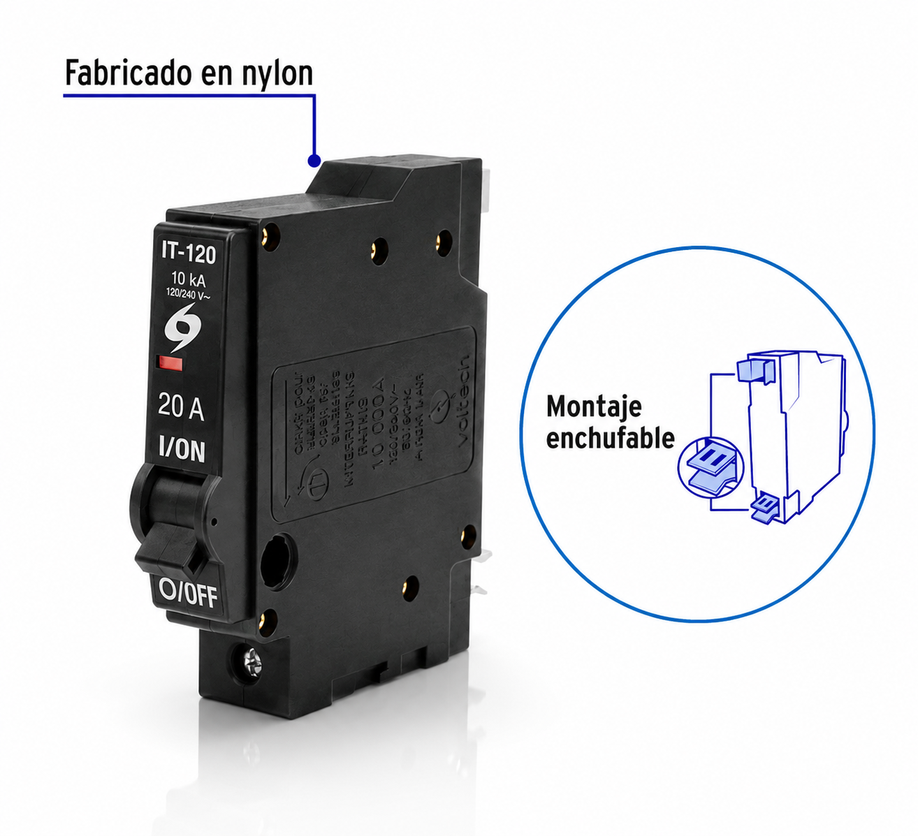 VOLTECH BRAKER 20A IT-120 46701 - Image 2