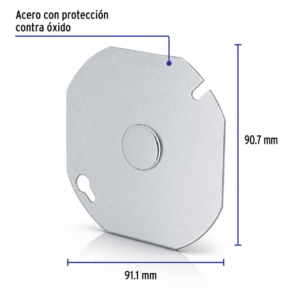 VOLTECK TAPA P/CAJA OCTAG 4" TACH-4X4O 46331
