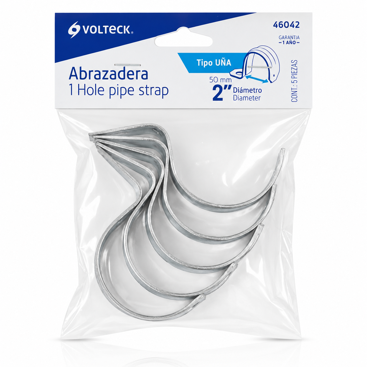 VOLTECH ABRAZADERA UÑA 2" AU-2 46042