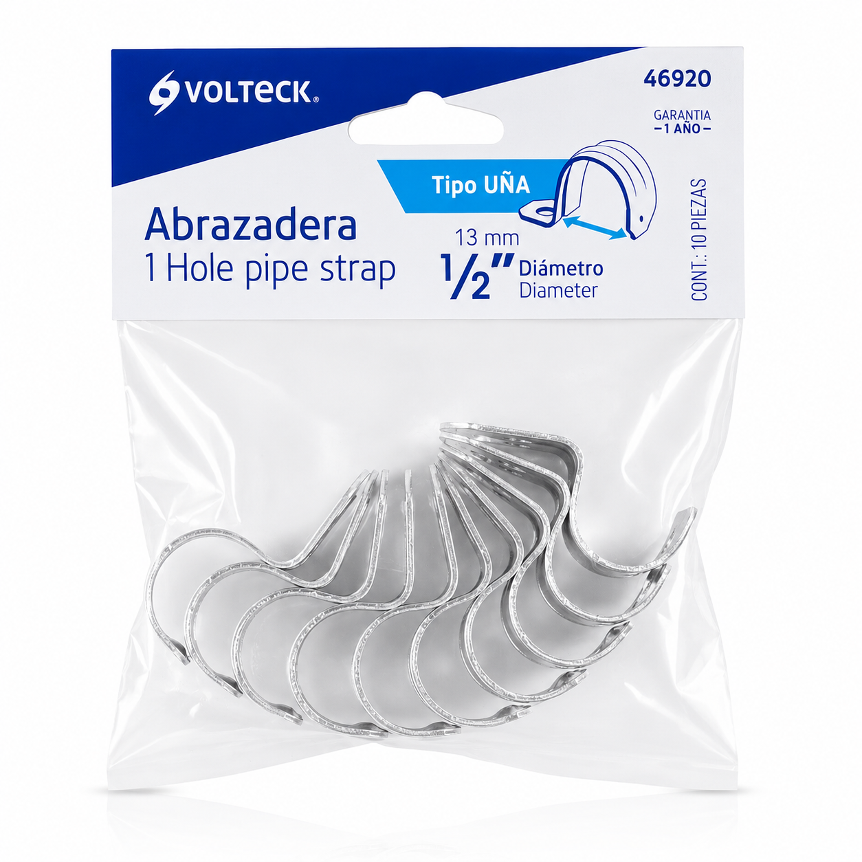 VOLTECH ABRAZADERA UÑA 1/2" AU-1/2 46920