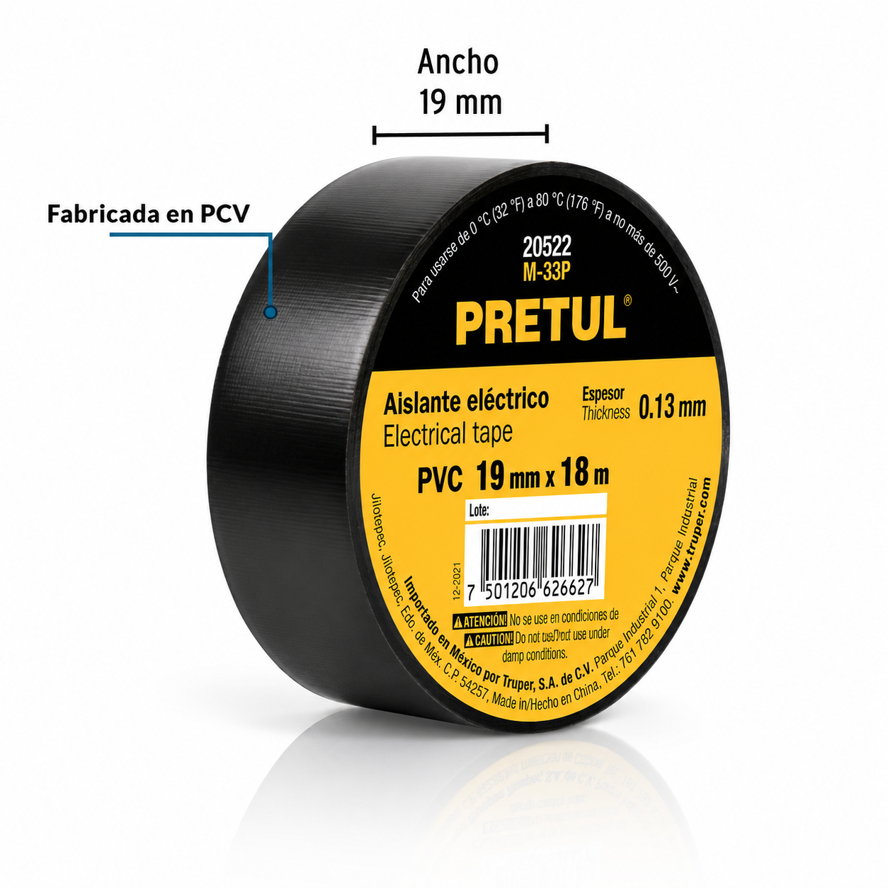 TRU CINTA AISLAR 18MT M-33P 20522 - Image 2