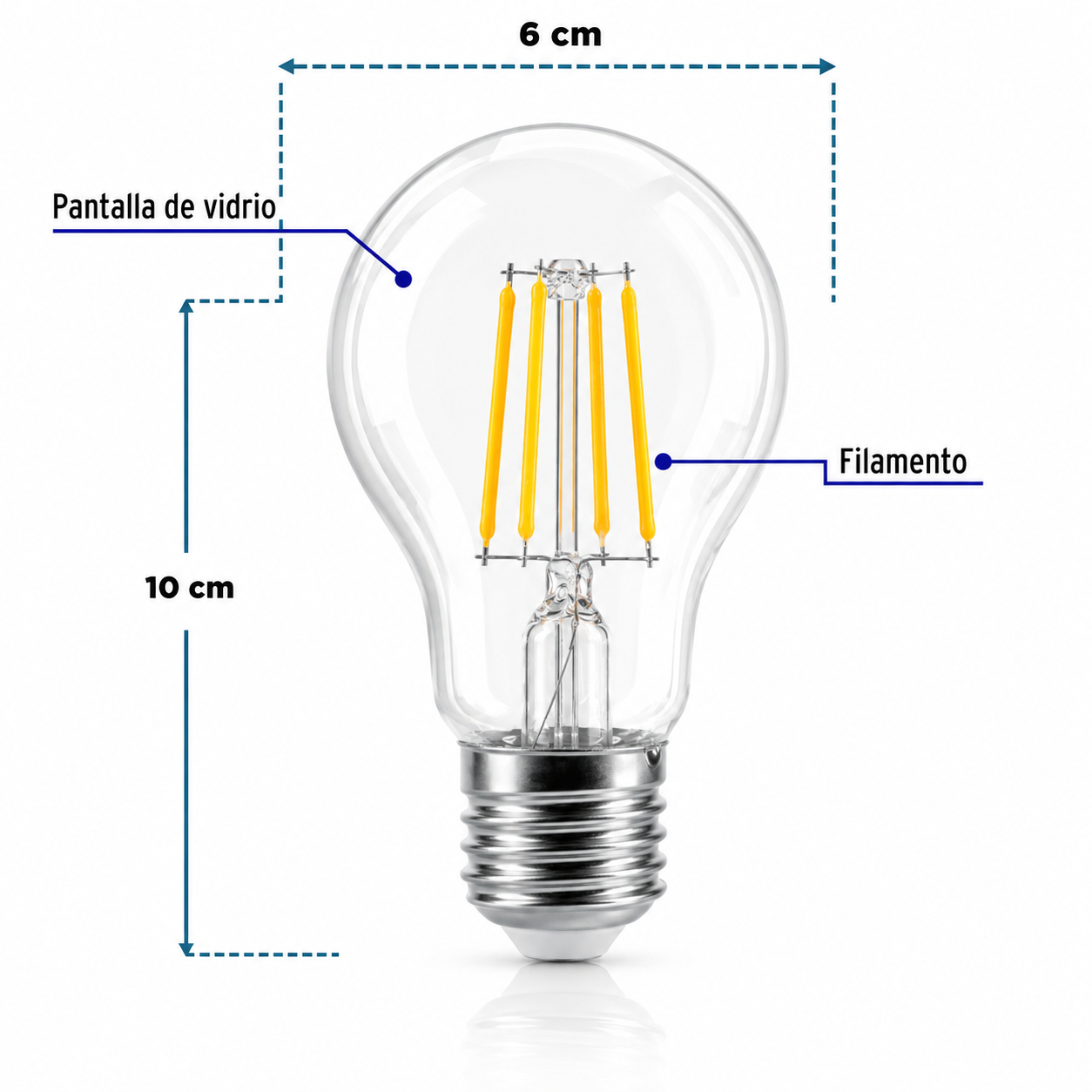 VOLTECK LAMPARA DE FILAMENTO 6W LED-196FC 46211 - Image 2